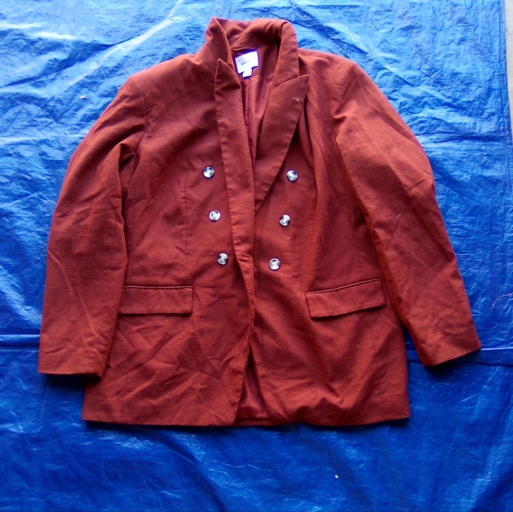 Nine West Rust Red Blazer